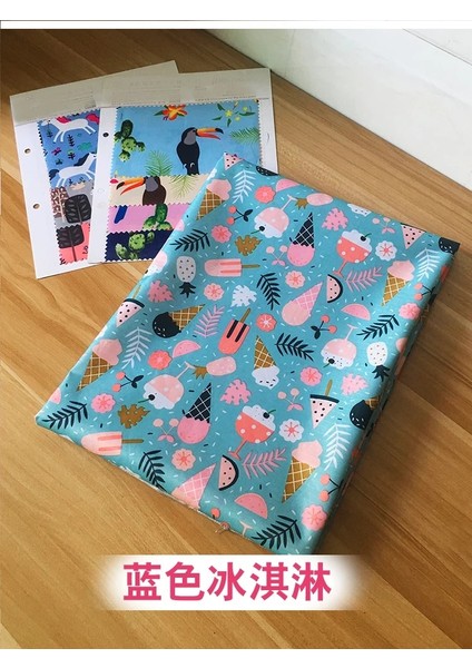 Mavi Dondurma Tarzı 150CMX100CM Kumsuz Pvc Plaj Minderi Amfi Açık Havada Su Geçirmez Kamp Uyku Minderi Kum Geçirmez Plaj Minderi (Yurt Dışından)