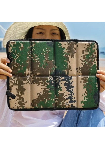 Siyah Stil Dört Kat 2022 Yeni Açık Kamp Mat Taşınabilir Katlanır Küçük Mat Oxford Kumaş Plaj Minderi Neme Dayanıklı Isı Yalıtımı (Yurt Dışından) fiyatları