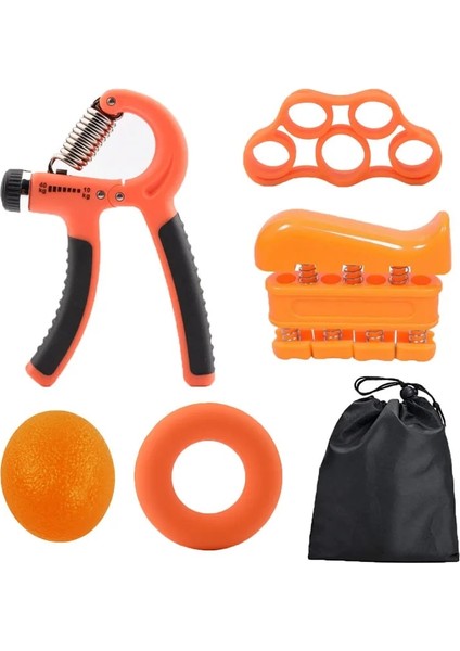 Turuncu Tarzı Et Fitness El Kavrama Seti Ayarlanabilir Güç Gücü Parmak Eğitmeni Önkol Kas Egzersizi Kavrama Halkası Egzersiz Aleti Tutma Topu (Yurt Dışından)