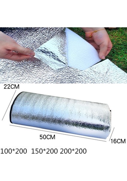 200 300 Stil 2021 Yeni Su Geçirmez Alüminyum Folyo Eva Kamp Mat Katlanabilir Uyku Plaj Yatağı Açık Mat Pad 3 Boyut 100 ~ cm (Yurt Dışından)