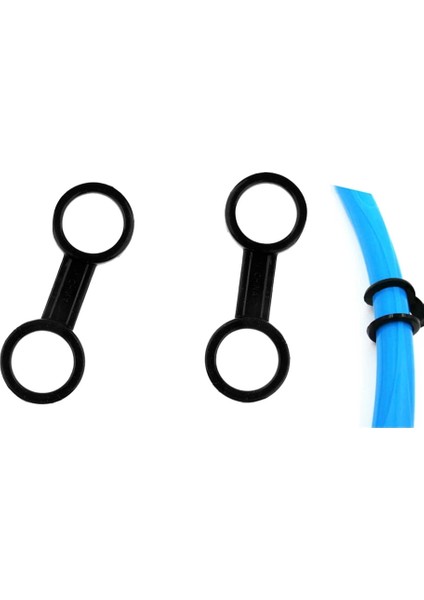 2 Adet Evrensel Tüplü Dalış Silikon Şnorkel Kaleci Tutucu Tutucu Siyah - Çift Halkalı Tip (Yurt Dışından) fırsatları