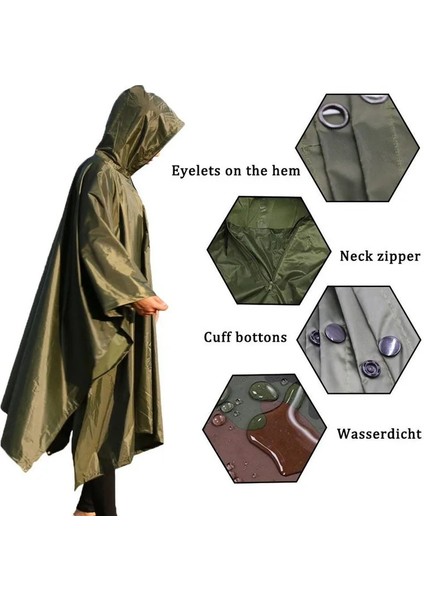 Kırmızı Stil Çok Fonksiyonlu Yağmur Panço Su Geçirmez Acil Askeri Yağmurluk Yürüyüş Panço Mat Kamp Seyahat Aksesuarları Için (Yurt Dışından) modelleri