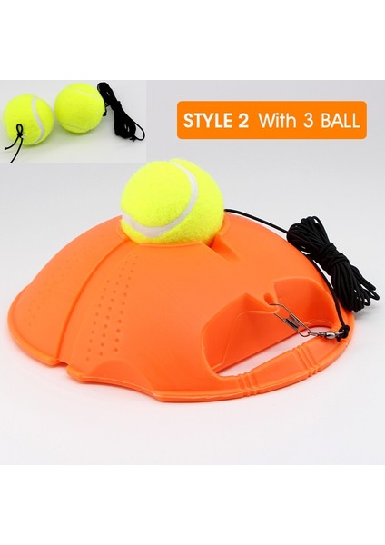 Stil 2 ile 3 Top Stili Welkın Ağır Hizmet Tipi Tenis Eğitim Yardımcıları Aracı Elastik Halat Topu Uygulaması Kendi Kendine Görevli Ribaund Tenis Antrenörü Ortağı Müsabaka Cihazı (Yurt Dışından)