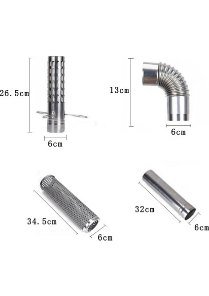 Antiflaming Kumaş B Tarzı Kamp Çadırı Odun Sobası Aksesuarları Taşınabilir Ultra Hafif Odun Sobası Baca Boruları Yürüyüş Pişirme Odun Sobası Aksesuarı (Yurt Dışından) modelleri