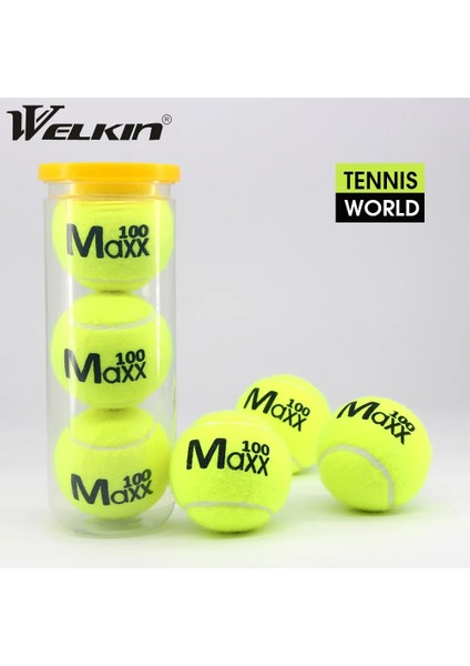 3 Adet Top Stili Profesyonel Wılkın Tenis Topları Müsabaka Eğitimi Tenis Topları Yüksek Elastik Dirençli Spor Tenis Topu Bir Kutu (Yurt Dışından) fiyatları
