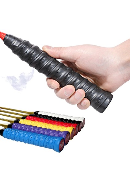 2 Adet Mavi Stil Kavrama Bandı Tenis Raketi Kaymaz Ter Bandını Absorbe Etme Açık Olta Sarma Kayışı Spor Badminton Squash Bandı (Yurt Dışından) fiyatları