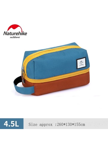 4.5l Mavi Stil Naturehike 3.5l Oxford Tuvalet Çantası Sıralama Kozmetik Combo Kuru Islak Su Geçirmez Yıkama Torbası Tuvalet Seti Kamp Seyahat Organizatörü (Yurt Dışından)