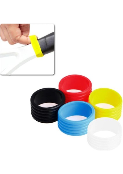 Sarı Stil Olorful Silikon Tenis Raketi Kavrama Halkası Sabit Sıkı Tenis Raketi Kolu Kauçuk Halka Bandı Overgrorts Aksesuarları (Yurt Dışından) fırsatları