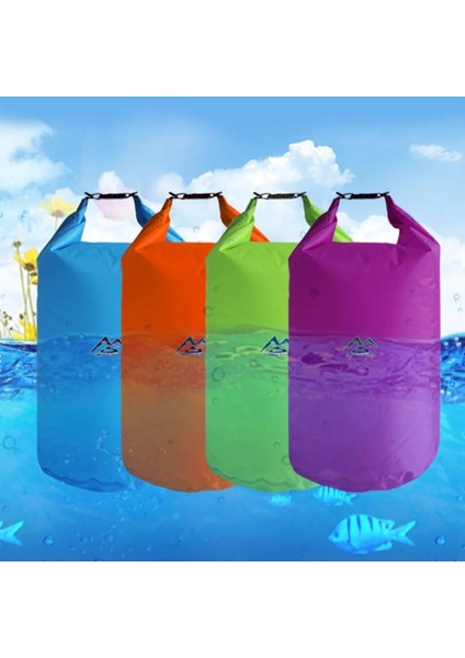TURUNCU-10L Stili 5llll Açık Kuru Su Geçirmez Çanta Kuru Çanta Çuval Su Geçirmez Yüzen Kuru Dişli Çanta Teknecilik Balıkçılık Rafting Yüzme (Yurt Dışından)