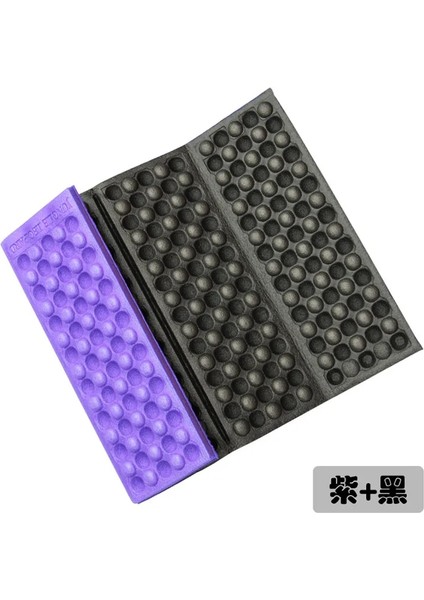 Mor Siyah Stil Kamp Mat Açık Yürüyüş Amfi Koltuk Paspasları Katlanır Taşınabilir Yastık Plaj Neme Dayanıklı Yastık Yatak Pedi (Yurt Dışından)