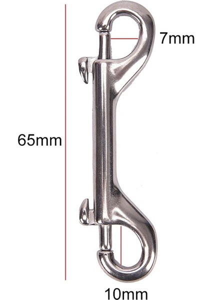 65 mm Tarzı 1 Adet Uçlu Kanca Chioce Geçmeli Cıvata Takımı Paslanmaz Çelik Tüplü Dalış Çift (Yurt Dışından)