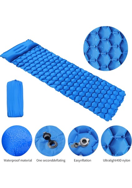 Donanma Tarzı Taşınabilir Kamp Uyku Pedi Hava Mat Plaj Minderi Şişme Yatak Ultralight Su Geçirmez Kompakt Seyahat Katlanır Yatak (Yurt Dışından) fiyatları