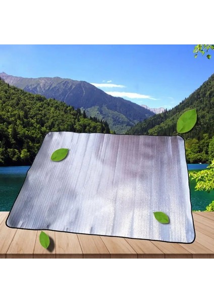 Beyaz Stil Geniş Kullanımlı Açık Kamp Mat Çadır Uyku Matı Su Geçirmez Kolay Temizlik Alüminyum Folyo Katlanır Eva Plaj Matı Hafif (Yurt Dışından) fırsatları