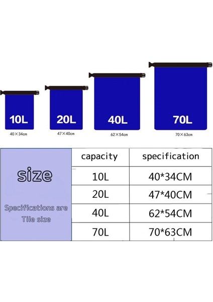 Kamuflaj 40L Tarzı 10LLL Açık Kuru Su Geçirmez Çanta Kuru Çanta Çuval Su Geçirmez Yüzen Kuru Dişli Çanta Teknecilik Balıkçılık Rafting Yüzme (Yurt Dışından) modelleri