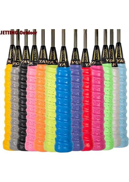 Siyah Stil Kaymaz Nefes Alabilir Spor Aşırı Kavrama Ter Bandı Griffband Tenis Overgrips Bant Badminton Raket Ter Bandı Yeni (Yurt Dışından) fırsatları