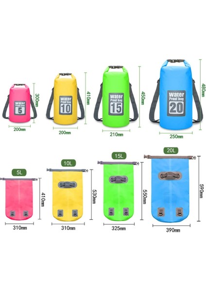 20L Turuncu Tarzı 15LLL Su Geçirmez Çanta Kuru Çanta Pvc Su Geçirmez Sırt Çantası Spor Çantası Rafting Yüzme Sırt Çantaları Geçirimsiz Kuru Çanta (Yurt Dışından) fırsatları