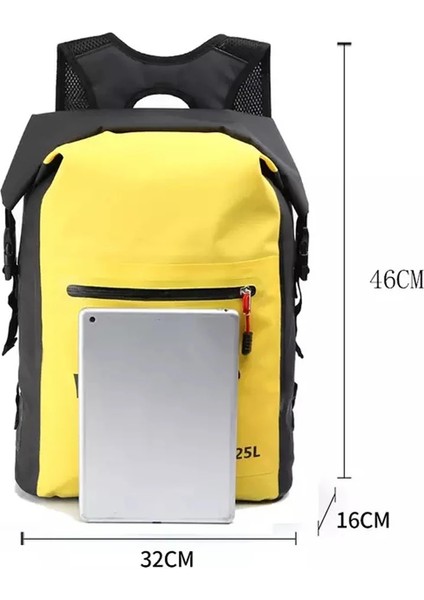 Mavi Stil 25L Açık Su Geçirmez Yüzme Çantası Sırt Çantası Kovası Kuru Çuval Saklama Çantası Rafting Kano Sporları Kano Nehir Su Geçirmez Çanta (Yurt Dışından) modelleri