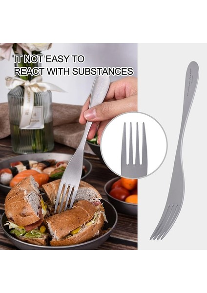 TI1001T Stili Sınırsız Yolculuk Titanyum Sofra Kaşık Çatal Çubuklarını Set Açık Kamp Gereçleri Taşınabilir Yeniden Kullanılabilir Çatal Sofra Takımı (Yurt Dışından) indirimleri