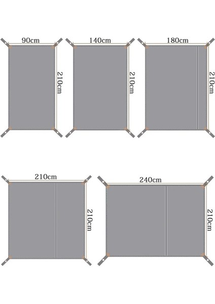 NO.140 Stili Açık Kamp Tarp Oxford Su Geçirmez Çift Taraflı Çadır Battaniye Katlanabilir Mat Zemin Levha Tarp Paspaslar (Yurt Dışından)