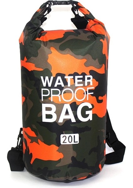 20L Turuncu Stil 5l 10L 15L 20L 30L Pvc Su Geçirmez Yüzme Kuru Çanta Camo Açık Katlanabilir Erkek Kadın Plaj Dalış Çantası Rafting Nehir Okyanus Sırt Çantası (Yurt Dışından) fiyatları