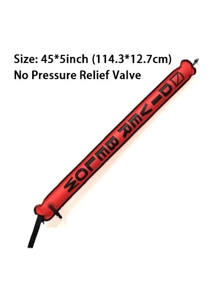 45 Inç Valf Stili Yok Dalış Smb Şamandırası Renkli Görünürlük Güvenlik Şişme Tüplü Dalış Smb Yüzey Sinyal Işaretleyici Şamandıra Aksesuarı (Yurt Dışından)