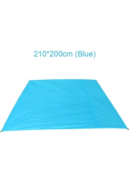 210X200CM Mavi Stil Açık Su Geçirmez Oxford Kumaş Kamp Tente Çadır Mat Plaj Mat Taşınabilir Cep Kamp Battaniye Zemin Mat Yatak (Yurt Dışından)