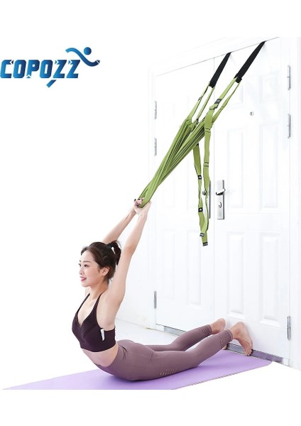 Basit Mavi Stil Kapı Esnekliği Germe Bacak Sedye Kayışı Dans Jimnastiği Için Eğitmen Konfor Tasarımı Yoga Streç Kemer Hava Yoga Kayışı (Yurt Dışından) modelleri