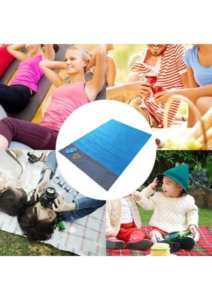 Kırmızı Stil 1.4m * 2m 2m * 2.1m Su Geçirmez Plaj Battaniyesi Açık Taşınabilir Mat Kamp Zemin Mat Yatak Kamp Yatağı Uyku Pedi (Yurt Dışından)