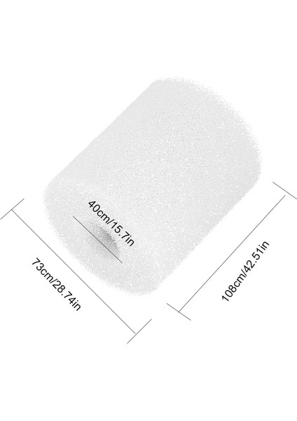 Beyaz 30X90X102MM Stili Tip H Cleanin Değiştirme Için Yeniden Kullanılabilir Yıkanabilir Swimmin Havuz Filtresi Köpük Spone Cartride (Yurt Dışından)