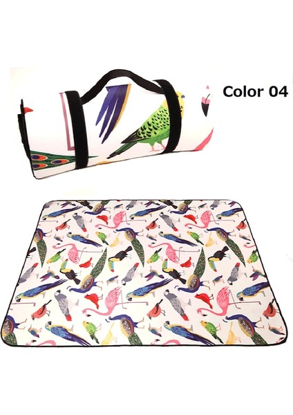 Renk 04 Stili 150X100CM 4 Boyutları Katlanır Kamp Matı Su Geçirmez Kalınlaşmış Mat Plaj Pedi Çocuk Oyun Matı Çadır Neme Dayanıklı Uyku Battaniyesi (Yurt Dışından)