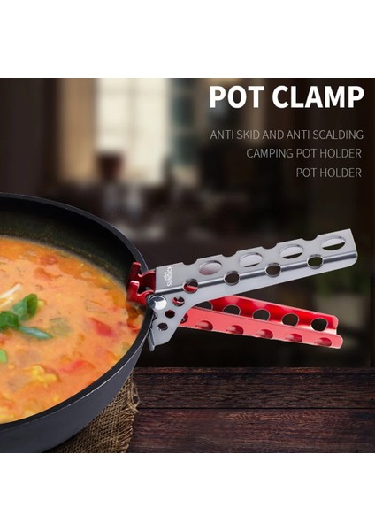 Kırmızı Stil Alüminyum Tencere Kelepçesi Tava Işleyici Pot Kaldırıcı Pişirme Tutucu Kamp Tencere Bulaşıklık (Yurt Dışından) modelleri