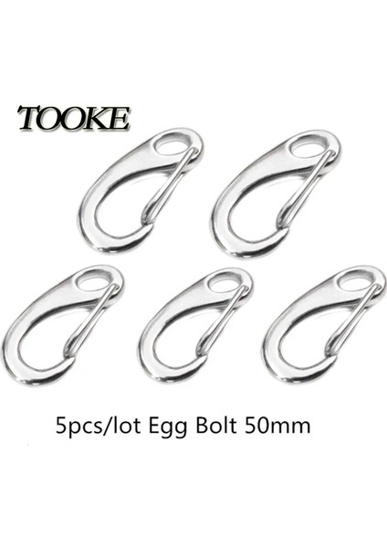 Yumurta Cıvata Tarzı 5pcslot Tüplü Dalış Paslanmaz Çelik Hızlı Karabina Döner Göz Cıvata Siyah Çift Uçlu Yapış Cıvata Kanca Klipsi Bcd Güvenli (Yurt Dışından)