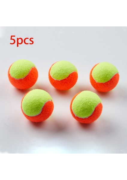 Turuncu 5 Adet Tarzı Esneklik Yumuşak Plaj Profesyonel Top Yüksek Li Eğitim Spor Kauçuk Düşük Basınçlı Tenis Tenis Topları (Yurt Dışından)