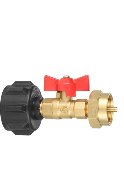 Qcc1 Propan Dolum Adaptörü Vana Pirinç Konnektör Fit 1lb Şişe Tankı Lbs Silindir Anahtarlı Kapatma Açma Kapama Kontrolörü Gaz (Yurt Dışından)