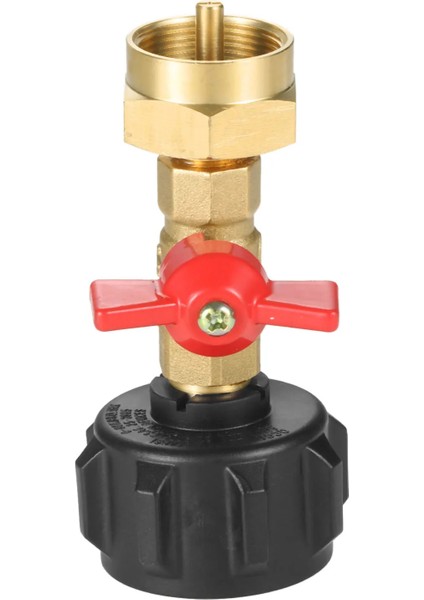 Qcc1 Propan Dolum Adaptörü Vana Pirinç Konnektör Fit 1lb Şişe Tankı Lbs Silindir Anahtarlı Kapatma Açma Kapama Kontrolörü Gaz (Yurt Dışından) fırsatları