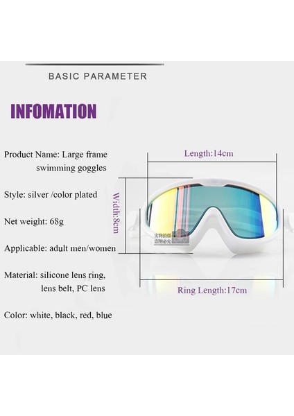 R Stili Buğu Önleyici Yüzme Gözlükleri Yetişkinler Dalış Yüzme Gözlükleri Büyük Çerçeve Erkek Kadın Su Geçirmez Silikon Su Sporları Yüzme Gözlükleri (Yurt Dışından) modelleri