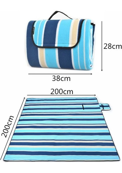 Mavi Tavuskuşu Stili cm Taşınabilir Katlanır Mat Açık Kamp Mat Baskılı Kalınlaşmak Nem Geçirmez Ped Plaj Battaniyesi Bebek Turist Mat (Yurt Dışından) fiyatları