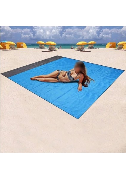 Mavi Stil 200X140CM 2x2.1m Su Geçirmez Plaj Battaniyesi Katlanır Kamp Mat Yatak Taşınabilir Cepli Hafif Açık Battaniye Seyahat Mat (Yurt Dışından) modelleri