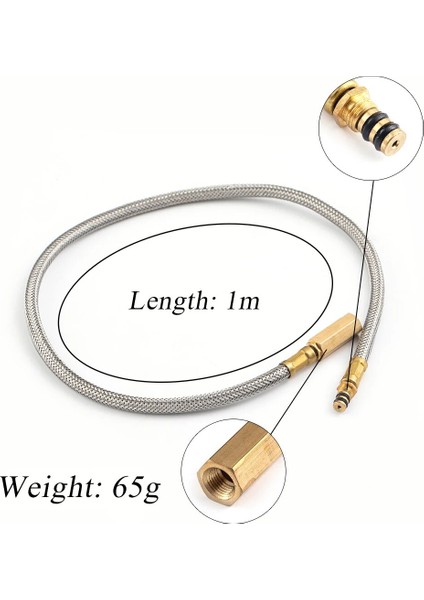 QPPJ0032 Stili Gaz Hortumu Soba Aksesuarlarını Uzatmak Için Açık Kamp Evrensel Uzatma Tüpü Adaptörü (Yurt Dışından)