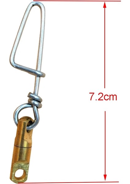 1 Adet 8.9cm Tarzı Döner Konnektörlü Kulak Balıkçılığı Serbest Dalış Yapış Klipsi (Yurt Dışından)