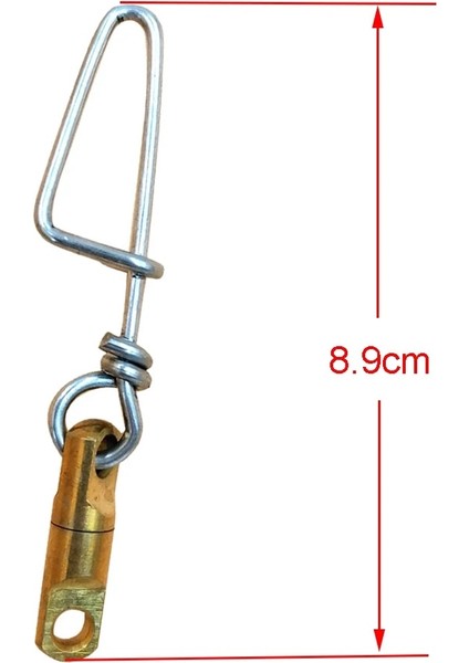 1 Adet 8.9cm Tarzı Döner Konnektörlü Kulak Balıkçılığı Serbest Dalış Yapış Klipsi (Yurt Dışından)