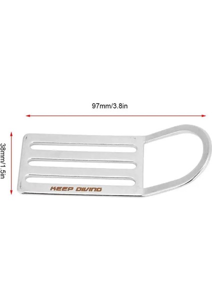 Tip 2 Stili Tutun Dalış Dalış Halkası Paslanmaz Çelik D-Halkası Slayt Toka Askı Kemer Kaleci Dalış Tüplü Slayt Toka Dalış Aksesuarı (Yurt Dışından)