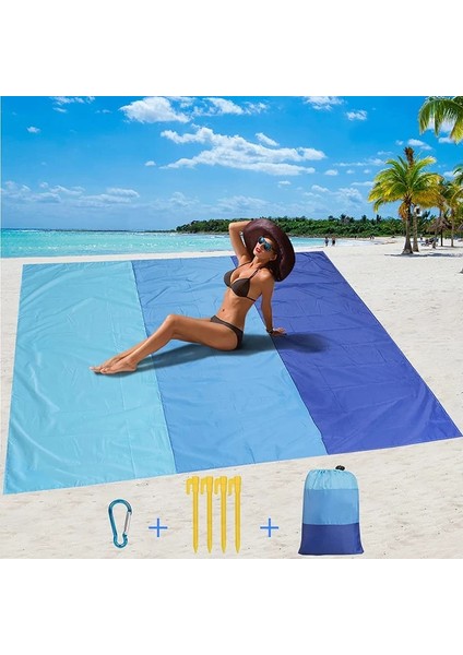 Mor Tarzı 2.1m * 2m Kum Geçirmez Plaj Mat Hafif Battaniye Taşınabilir Su Geçirmez Açık Mat Katlanır Kamp Ekipmanları (Yurt Dışından) fiyatları