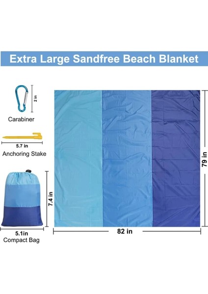 Mor Tarzı 2.1m * 2m Kum Geçirmez Plaj Mat Hafif Battaniye Taşınabilir Su Geçirmez Açık Mat Katlanır Kamp Ekipmanları (Yurt Dışından) fırsatları