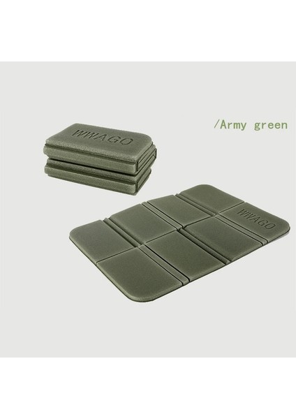 Ordu Yeşili Tarzı Katlanabilir Açık Seyahat Mat Neme Dayanıklı Yastık Taşınabilir Kamp Yürüyüş Ped Yemek Yumuşak Su Geçirmez Plaj Sandalye Minderi (Yurt Dışından)