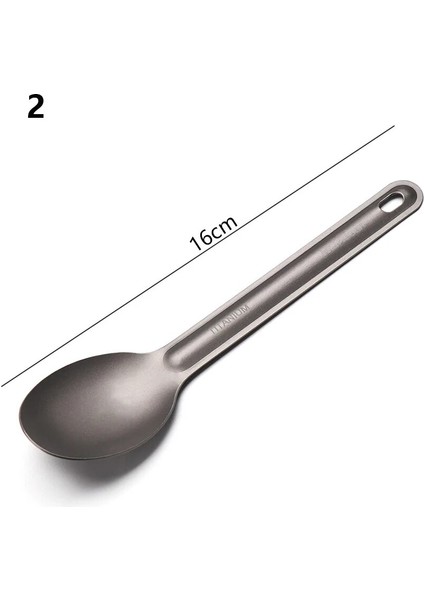 No.2 Tarzı Yürüyüş Açık Tencere Taşınabilir Uzun Saplı Kaşık Çatal Edc Çevre Ultralight Kamp Sofra Takımı Çatal Bıçak Takımı (Yurt Dışından)