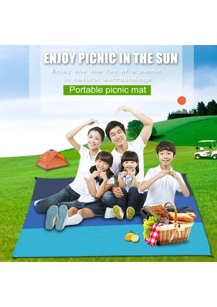 200X140CM Stili Su Geçirmez Cep Plaj Battaniyesi Katlanır Kamp Mat Yatak Taşınabilir Hafif Mat Açık Mat Kum Plaj Mat (Yurt Dışından) indirimleri