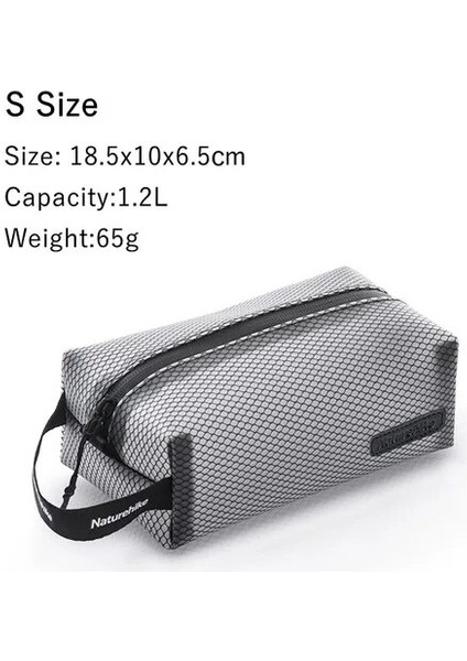 Gri S Stili Naturehike Tpu Örgü Seyahat Yıkama Çantası Taşınabilir Su Geçirmez Tuvalet Çantası Kadın Kozmetik Çantası Açık Yıkama Saklama Torbaları (Yurt Dışından)