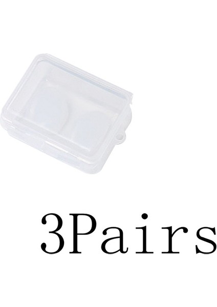 3 Çift Beyaz Stil Çift Yumuşak Kulak Tıkaçları Çevresel Silikon Çamur Su Geçirmez Toz Geçirmez Kulak Tıkaçları Dalış Su Sporları Yüzme Aksesuarları (Yurt Dışından)