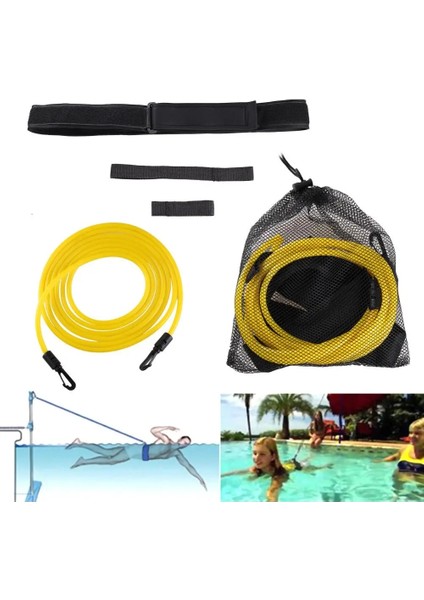 Siyah Stil Ayarlanabilir Yüzme Eğitim Direnci Elastik Kemer Bandı Yüzme Bungee Egzersiz Lateks Tüpler Yetişkin Çocuklar Için Çeşitli Stiller Araçları (Yurt Dışından) indirimleri